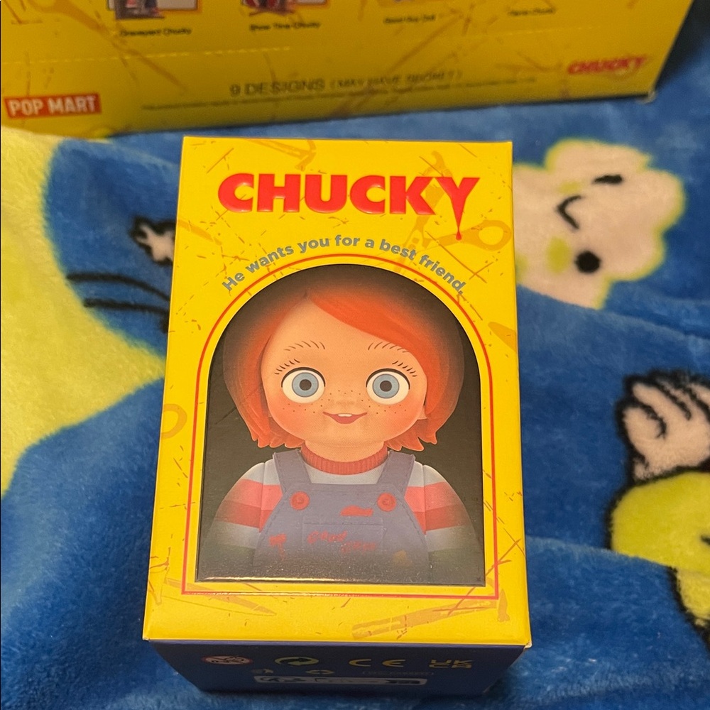 Chucky Doll with Red Hair and Blue Overalls